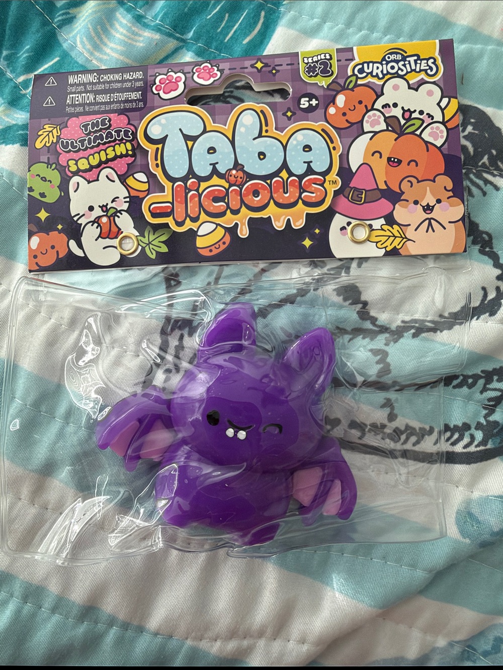 Taba-licious Purple Bat Squishy Toy